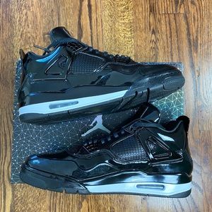 Air Jordan 4 Retro 11Lab4 Black Patent Leather